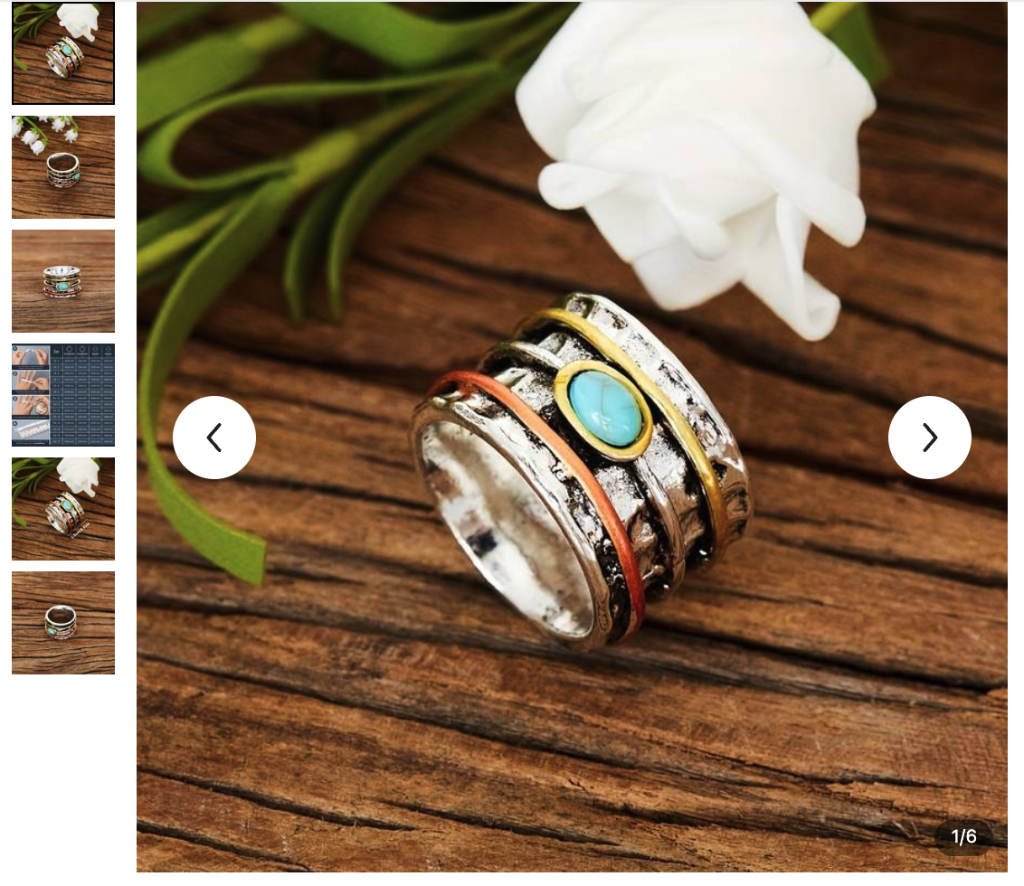 Vintage Style Boho Band Ring with Inlaid Turquoise - Stylish Finger Accessories for woman